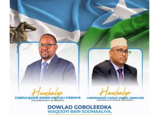 Somalia’s President Congratulates Newly Elected Leaders of Northeastern State