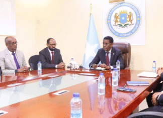 Somali Minister of Internal Security Meets Iraqi Delegation in Mogadishu