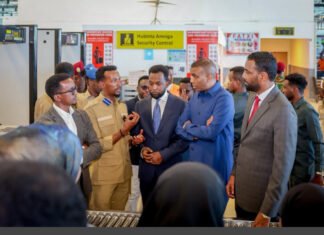 Somali PM Hamsa Inspects Mogadishu’s Aden Adde International Airport