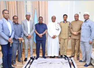 Somali Police Chief Holds Special Meeting with Prominent Northeastern Politician
