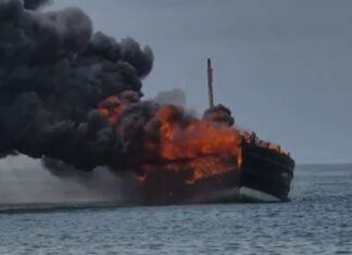 Cargo Ship from India Carrying Rice and Sugar to Bosaso Catches Fire