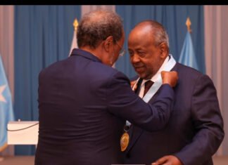 Somali President Honours Djiboutian Leader for Supporting Peace in Somalia