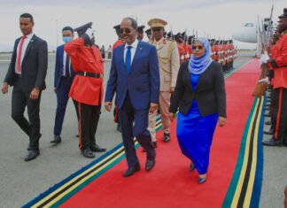 Somalia’s President Travels to Tanzania for Presidential Inauguration