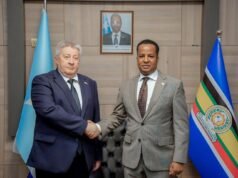 Somalia Foreign Minister Sees Off Russian Envoy in Mogadishu